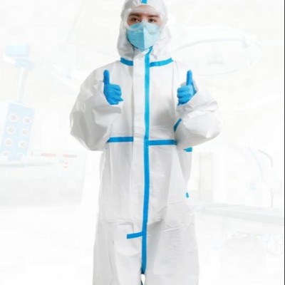 Factory Fast Delivery Wholesale Certified Disposable Hooded Isolation Disposable Isolation Gown For Personal Safety